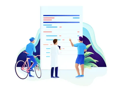 LBS - website illustration clean design gradient illustration landing minimal ui vector web