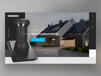 Concept - Ventilation chimneys clean concept design header home homepage inspiration modern product roof typography ui webdesign website