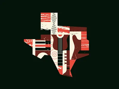 TX Tunes II instrument line music radio shape sound state texas texture tunes tx