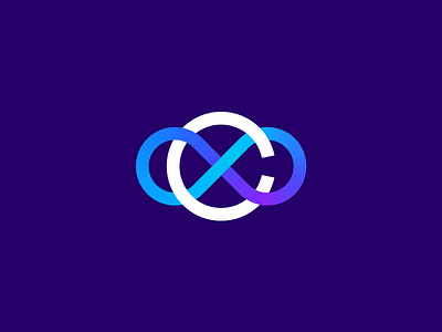 C + Infinity blue branding c c icon c logo clever logo colorful design gradient icon identity infinity logo logo design logo designer logo icon logotype overlay smart logo smart logos
