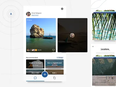 Flight booking | light UI booking buttons carousel dashboard design flight flight booking interface ios layout mobile sketch tabs ui ux
