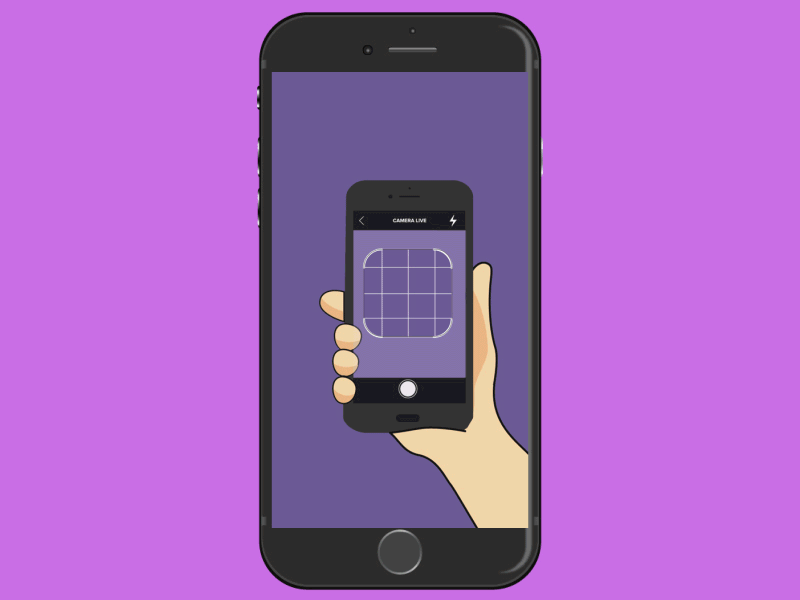 Animation for the app " Artificial Intelligence for Skin" after animated animation app character design effects flat design gif graphic illustration mobile ui ux vector
