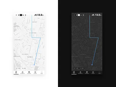Daily UI 020 • Location Tracker app bike black cycling daily ui location minimal tracker ui ux ux ui white