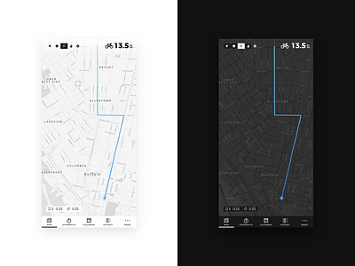 Daily UI 020 • Location Tracker app bike black cycling daily ui location minimal tracker ui ux ux ui white