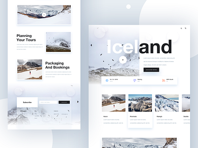 Travel Landing for 2019 2019 booking booking form clean color destination flight landing page layout minimal template travel travelblog trending typography ui ux vacation webdesign website