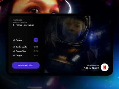 Movieats app food ipad movies netflix tv ui