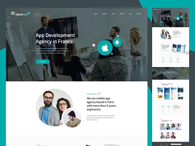 DigitalCube App Page Design android app design ios mobile mobile app web design website design