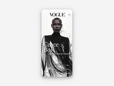 Mobile Vogue app brand branding business design digital dribbble flat magazine minimal mobile motion ui ux web website