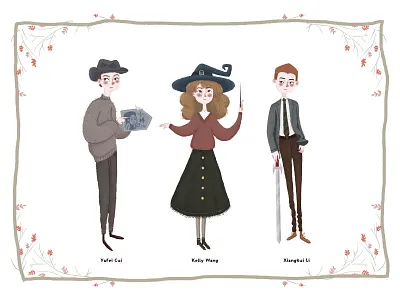 我们都爱魔法～ 插画 艺术