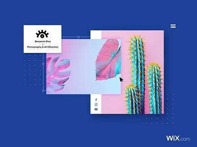 Photography & Art Direction Site app branding browser design editor icon logo photgraphy photographer screen flow social typography ui ux vector web web design wix