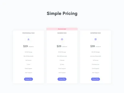 Pricing Page - Hyper Admin admin admin dashboard clean flat plan pricing ui