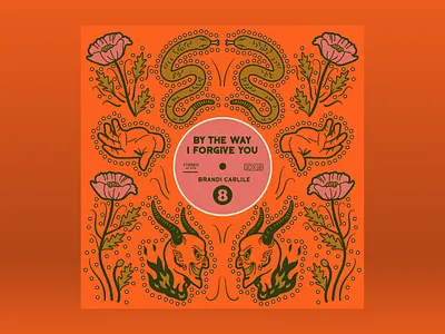 10x18: #8 Brandi Carlile - By The Way, I Forgive You 10x18 album americana country cowboy devil hand nudie suit record rhinestones satan snake western