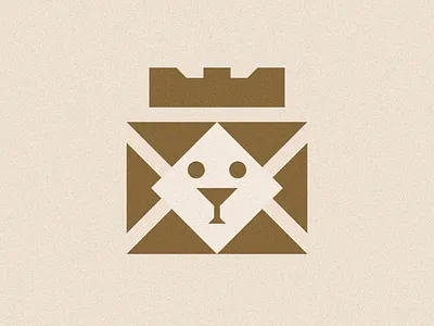 Lion King animal character brand branding geometric geometrical graphic design grid icon identity illustration king lion lion logo logo logoinspiration mark minimal postal premium symbol