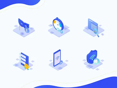 Monkeysock Icon award blue database globe icon illustration incognito interner isometric mobile privacy protection search engine seo time vpn