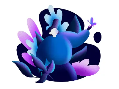 Fantasy Boy 🌿 boy character character design fantasy flat illo illustration mystical neon plants woods