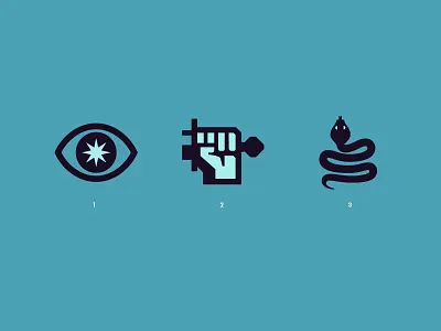 Valor Card Game Icons card game dexterity eye fist icons illustration magic medieval snake strength sword