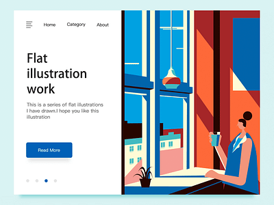 Flat illustration appointment free time office 人物插图 插图