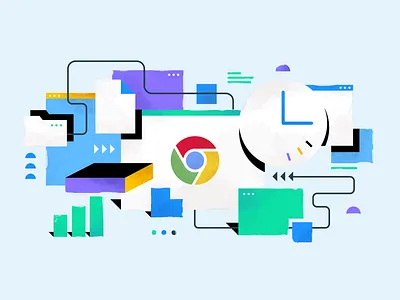 13 Best Chrome Time Tracking Extensions app chrome design hubstaff illustration integration productivity project management project management tool remote solution teams time tracker time tracking trackers vector