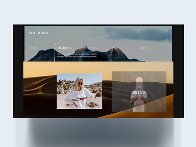 Capabilities agency brand agency design drone lifestyle menu nature people platform process typogaphy ux ui design video app web app