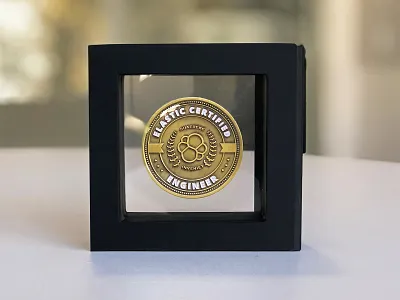 Elastic Certification Program Memento badge certificate coin