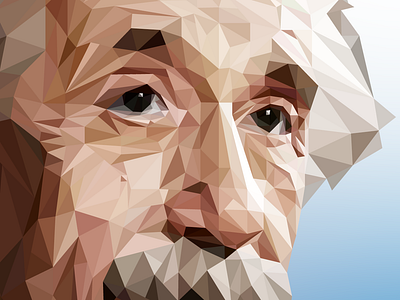 Albert Einstein 2d adobe adobe illustration artwork colorful dark design digital digital art einstein flat graphic design illustration illustrator low low poly low poly art low polygon poster vector art