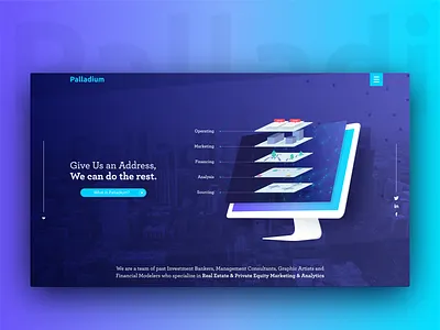 Website Design for Palladium Corp. brokerage graphic design mortgage real estate ui ui ux design ux web design website
