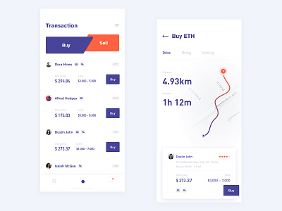 Digital currency application app app design blank card clean design fashion financial graph icon illustration lists mobile ui ux