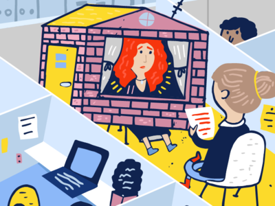 Editoria Illustration for Submittable Blog draw drawing drawings illustrate illustration painting