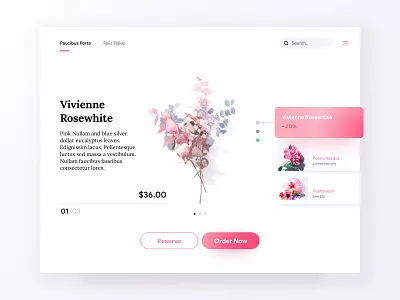 Vivienne Landing Page app clean dashboard landing minimal ui ux web
