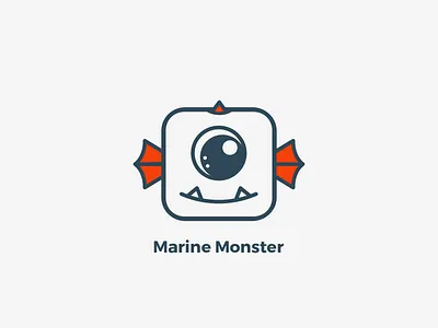 Logo - Marine Monster dragos logo character logo design logo monster marine marine monster mascot character mascot design mascot logo monster