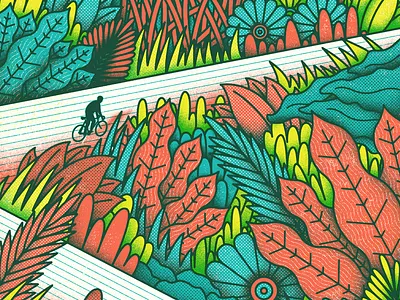 Art Crank 2k17 art crank bicycle cycling foliage jungle psyche woah dude