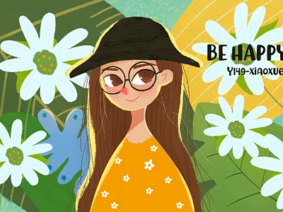 girl design illustration ui