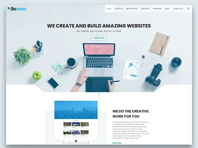 Bizgeeks Home page design creative design design home page design ui website