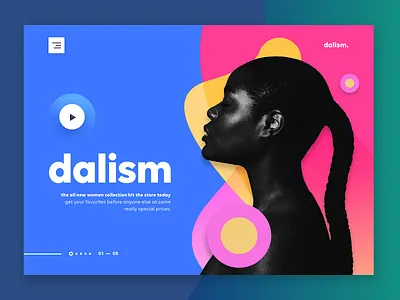 dalism - Online Fashion Store #2 clothing colors creative agency design designer clothing ecommerce fashion landing page minimal multi color one page online shop online store ui ui design user interface web design website website design