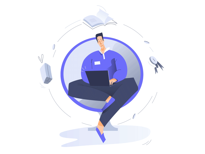 Registration - Welcome screen 2d character illustration illustrator ipad pro procreate vector web design