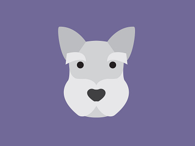 Dog Face 1 animal dog dog icon dog illustration face illustration schanuzer simple vector