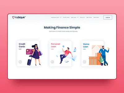Landing Page Design - UI Design branding finance fintech first fold home illustration illustrations insurance landing design landing page landing page ui loan procreator sketch typography ui ui ux design ux ui vector web