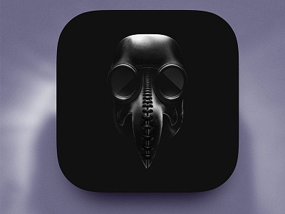 Lunatix icon app icon artua design doctor game game art game design horror icon illustration ios mask medic medieval plague sketch