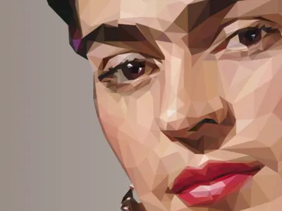 I hope the exit is joyful. 🥀 design frida kahlo fridakahlo illustration illustrator low poly low poly art vector vector art vector illustration vectors visual