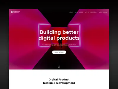 Landing Page Design clean contact form design form field hero landing page product design simple typography ui ux website