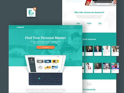 Education template design education kit template ui ui kit ux web website