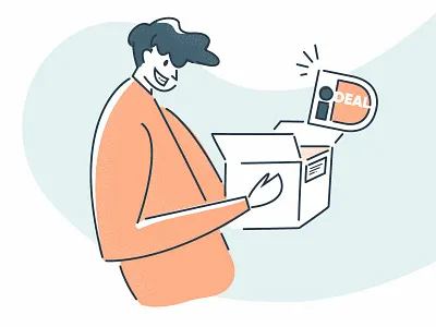 Brand illustration branding character design illustration marketplace money transfer online shopping payment second hand service vector