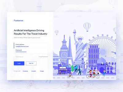 Login Screen Web App Design ai illustration ai tools air mail analytics dashboard dashboard email newsletter experiment functionality web app illustration travel city login screen minimal monitor monitoring tool temporary email travel industry ui ux web