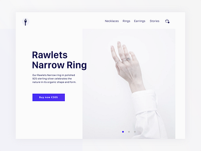 Daily UI 12 — Single Product branding commerce daily ui challange dailyui design e commerce ecommerce jewelery minimal shop shopping single product ui ux webshop