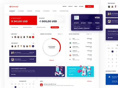 Banking Dashboard application bank bank app bank card chart dashbaord finance app financial fintech isometric statistics stats