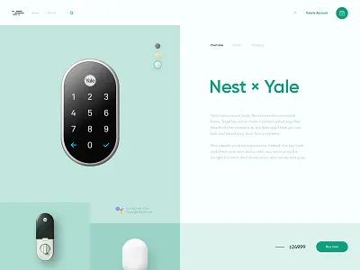 E-commerce product page ecommerce gadgets landing page product simple clean interface tech ui ux website