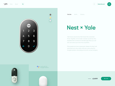 E-commerce product page ecommerce gadgets landing page product simple clean interface tech ui ux website