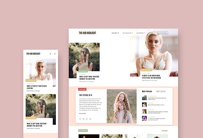 The Highlight Blog blog blog design branding creative direction design design direction product design product designer responsive design ui user experience ux