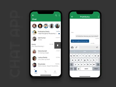 Chat App app applicaiton creative design ios iphone xs minimal mobile app simple sketch app ui ux