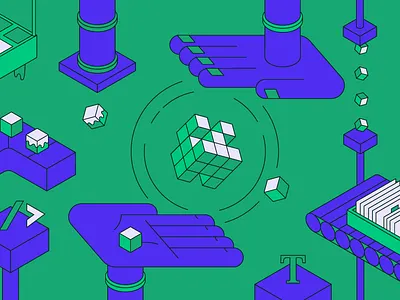 Blogposts' Headers design illustration system ui ux uxpin